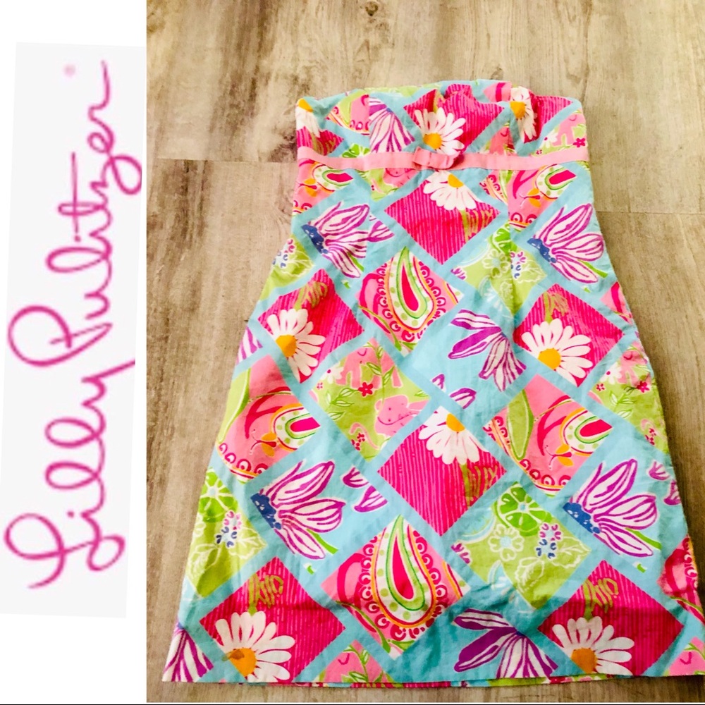 LILLY PULITZER DRESS FLORAL SIZE 2
